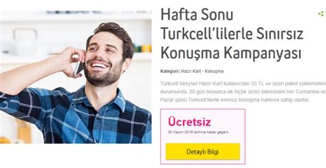 Turkcell Hafta Sonu Bedava İnternet Kampanyası